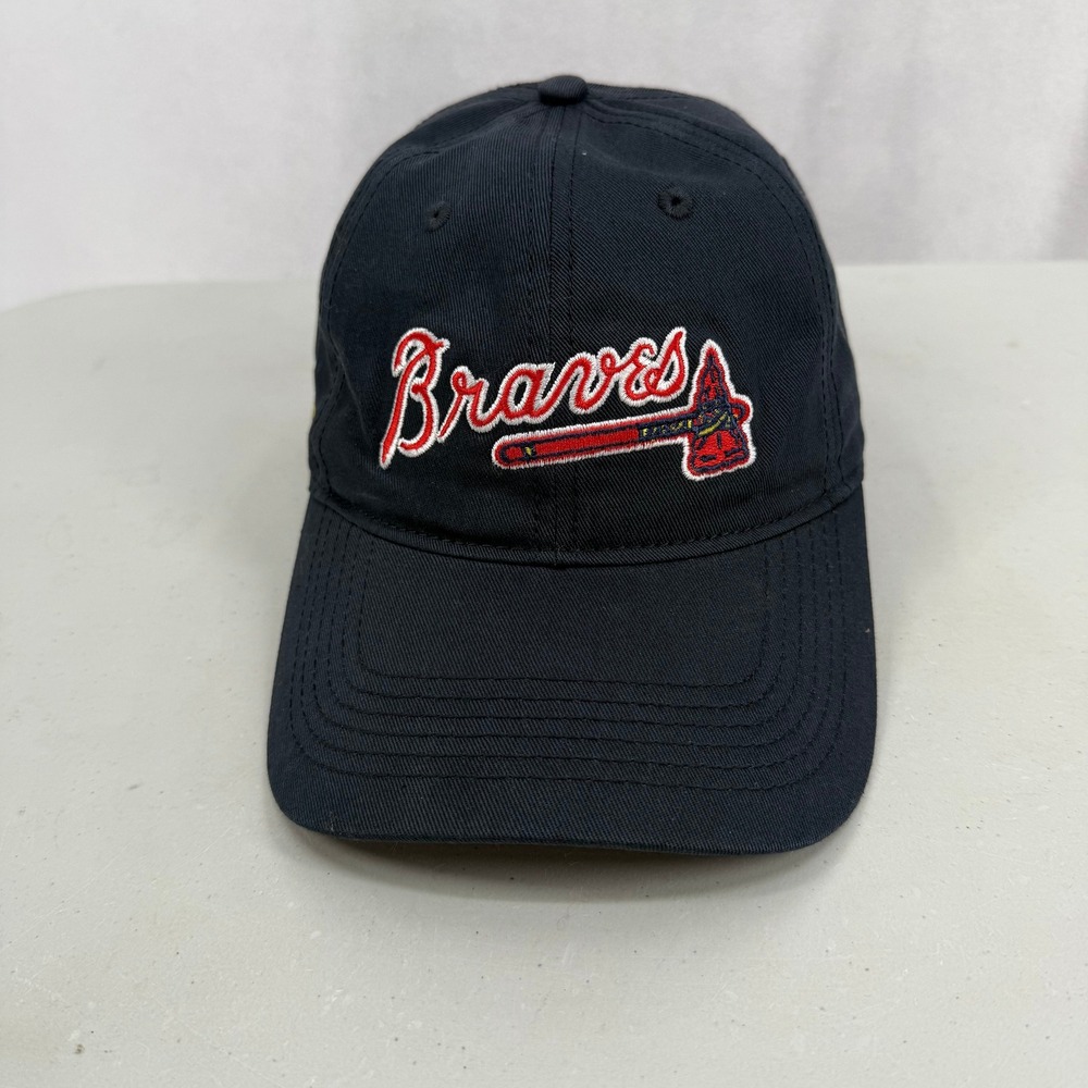 Atlanta Braves Hat MLB‎ Navy Blue Adjustable Home Depot Pennington BDA Cap Mens